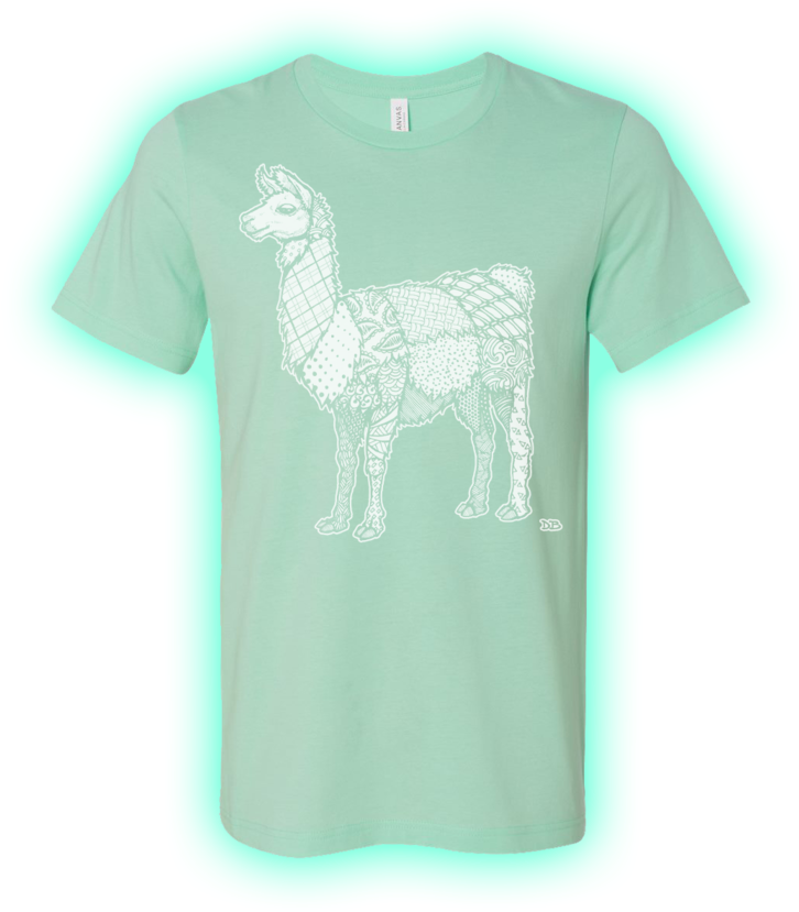 Llama Bella Shirt Preview (1000x971), Png Download