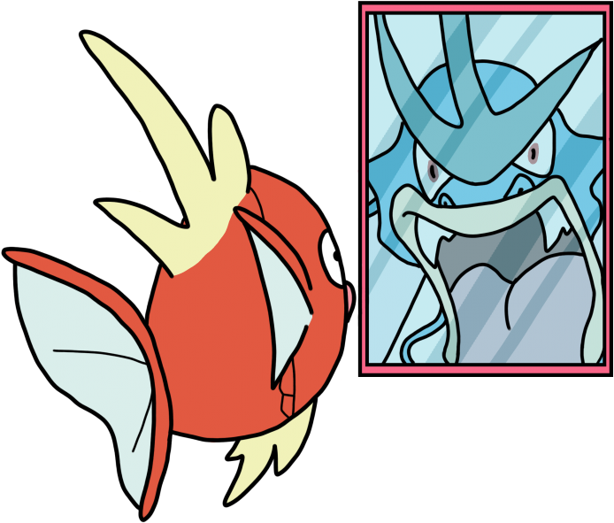 Making A Splash, A La Magikarp - Drawing (791x1024), Png Download