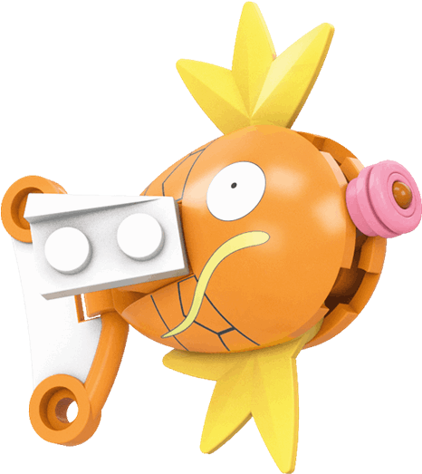 Mega Construx Pokemon Magikarp Building Set (600x600), Png Download