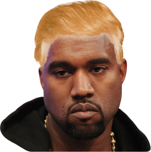 Kanyewest Kanye Trump Wig Ftestickers Freetoedit - Kanye West Really (507x508), Png Download