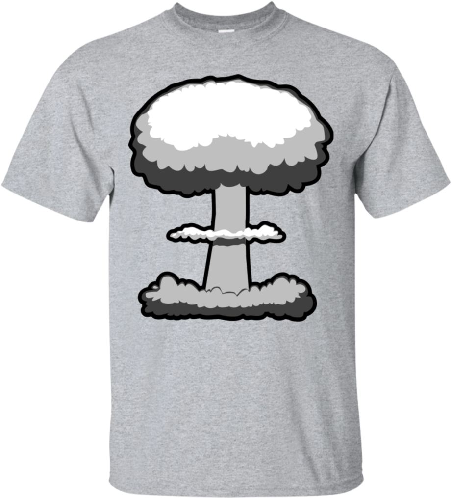 Mushroom Cloud Graphic T-shirt - Navy Captain - Sea Military Rank Eagle Star Stripes (1024x1024), Png Download