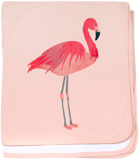 Watercolor Pink Flamingo Baby Blanket> Watercolor Pink - Watercolor Flamingo Clipart (350x350), Png Download