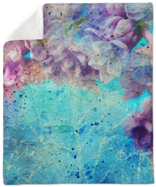 Watercolor Splatter And Beautiful Lilac Flowers Plush - Pretty Abstrqct Flower 2016 Monthly Planner (400x400), Png Download