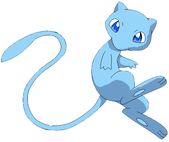 Supermetalghost - Shiny Mew And Mewtwo (542x457), Png Download