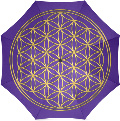 Flower Of Life Gold Foldable Umbrella Flower Of Life - Flower Of Life - Vector Bag (500x500), Png Download