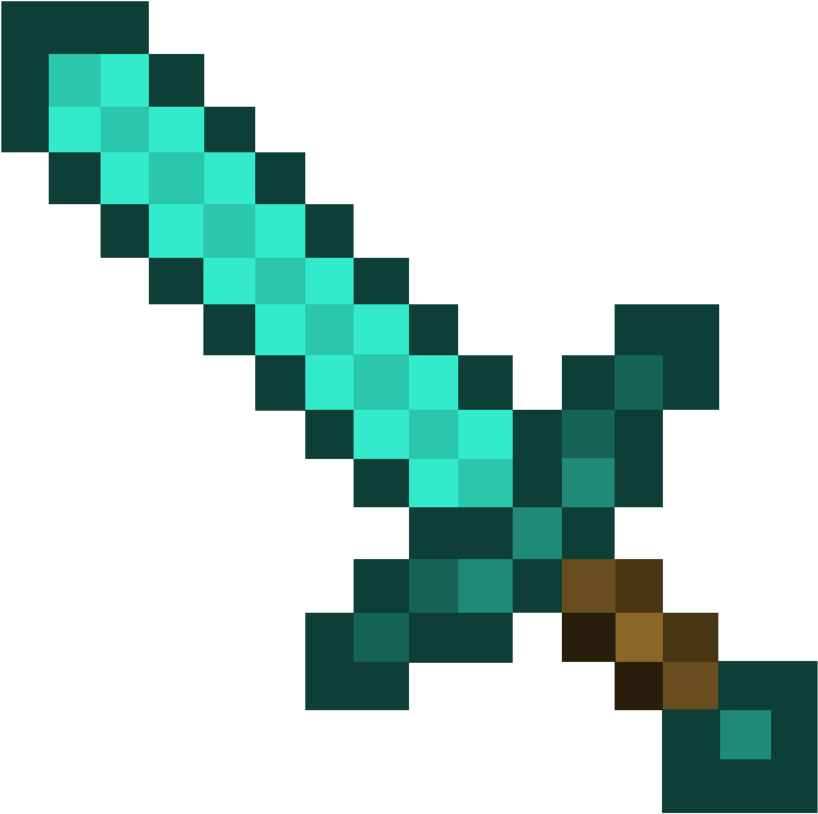 Sword Clipart Minecraft Sword - Minecraft: The Ultimate Combat Guide: Minecraft Secrets, (894x894), Png Download