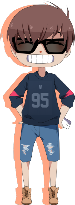 ““ Kim Taehyung Aka V - Taehyung Bts Animation (396x750), Png Download