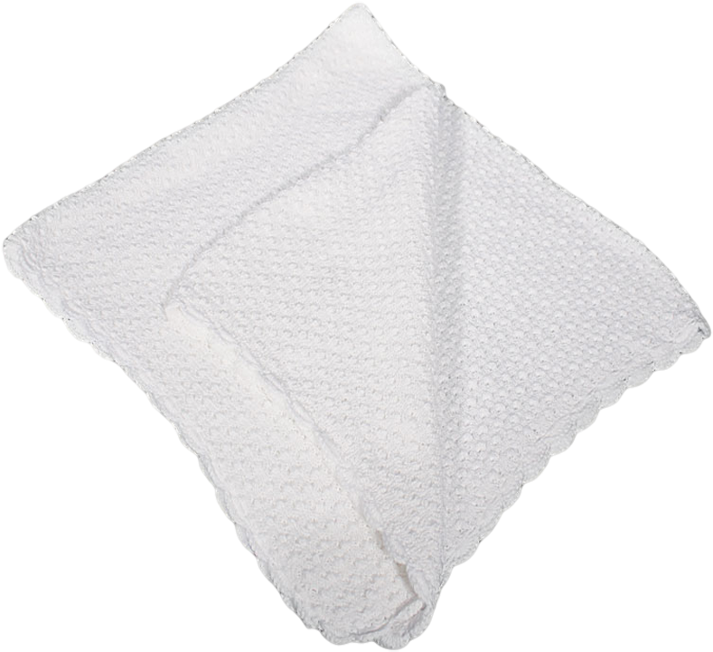 Popcorn Knit White 100% Cotton High Quality Shawl Blanket - White Blanket Png (800x800), Png Download