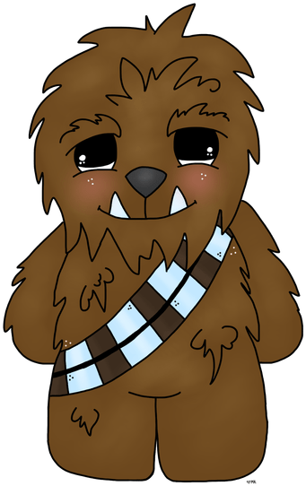 Clipart Royalty Free Chewbacca Clipart - Cartoon (450x600), Png Download