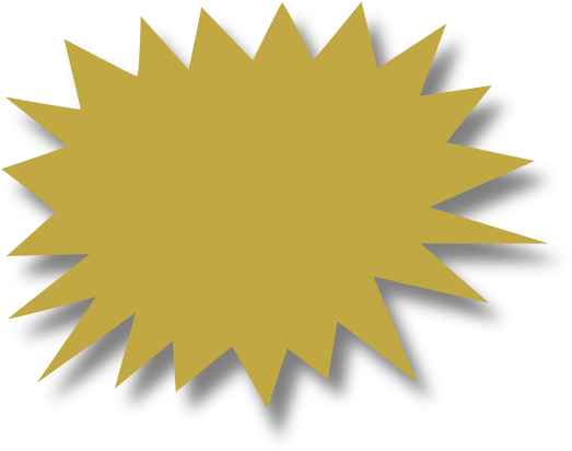 Gold Burst Wshadow Clip Art At Clker - Graphic Design (600x459), Png Download