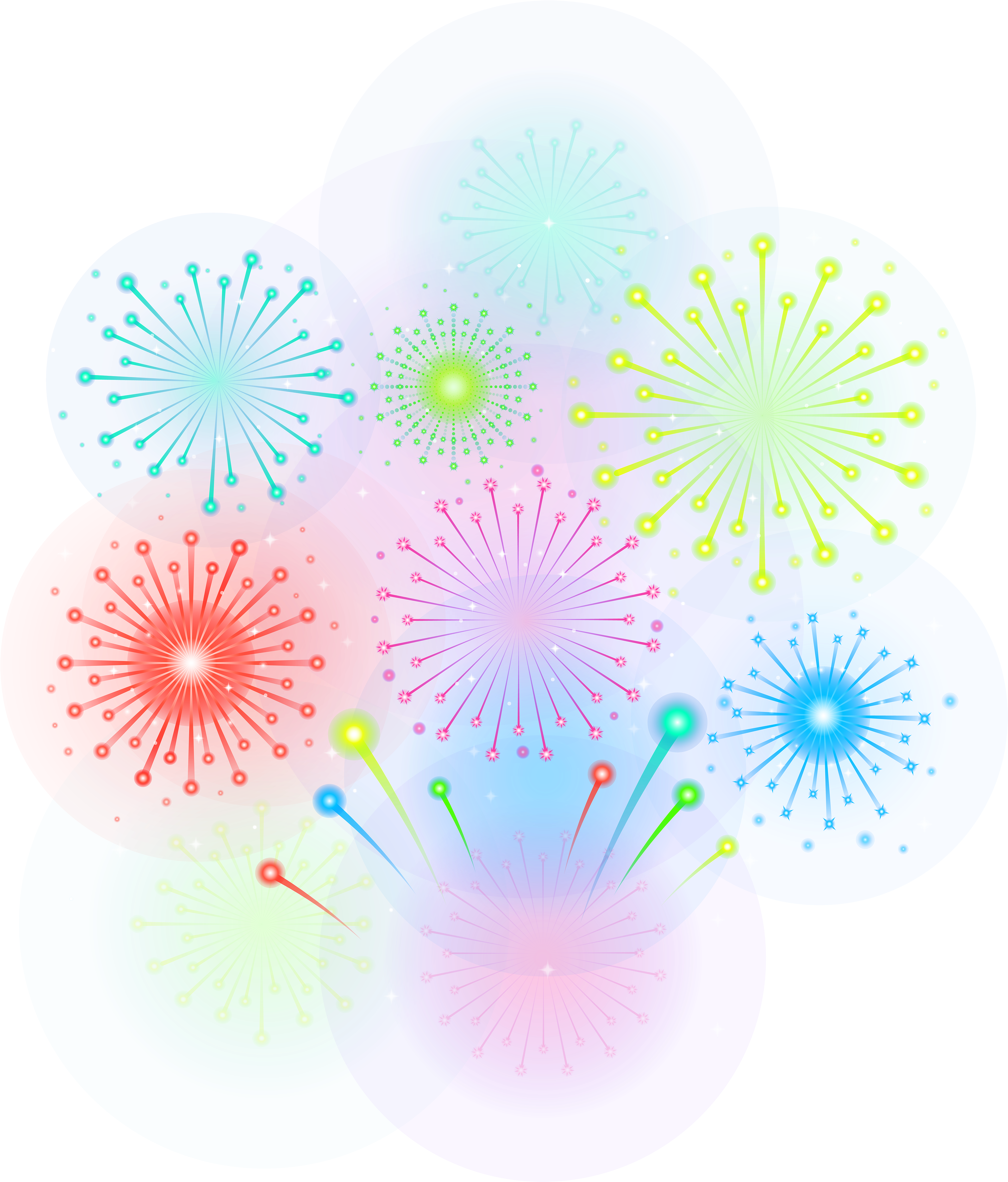 Blossom Clipart Firework - Portable Network Graphics (4262x5000), Png Download