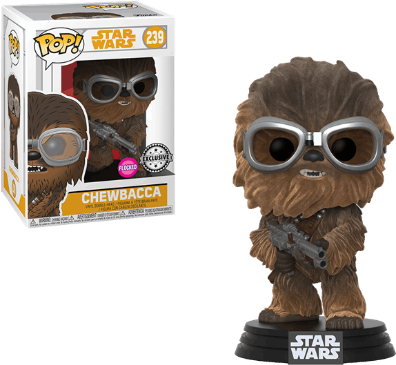 Chewbacca Flocked Pop - Solo Chewbacca Funko Pop (600x600), Png Download
