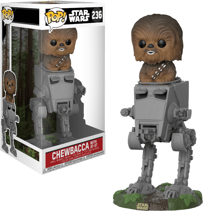 Star Wars - Chewbacca With Atst Pop (709x709), Png Download