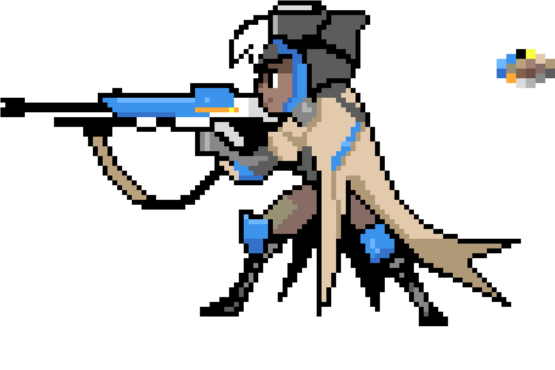 Ana Pixel Art - Ana Pixel (1390x970), Png Download
