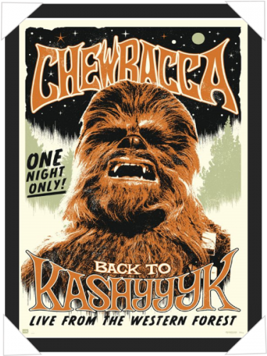 #809 - Poster Chewbacca Fnac (500x500), Png Download