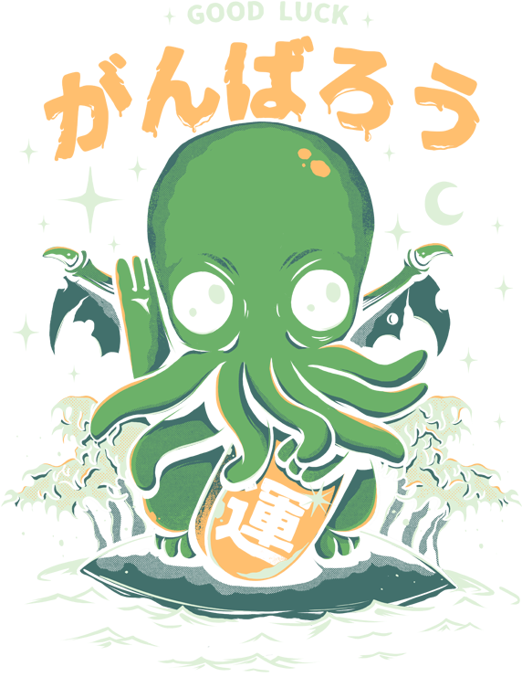 Good Luck Cthulhu By Ilustratadesign - Sticker (600x758), Png Download