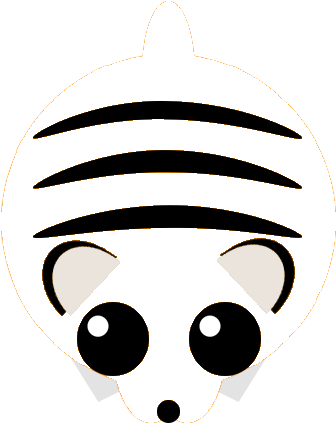 Whitetiger - Mope Io White Tiger (500x500), Png Download