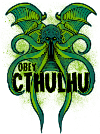 Obey The Cthulhu - T-shirt (571x495), Png Download