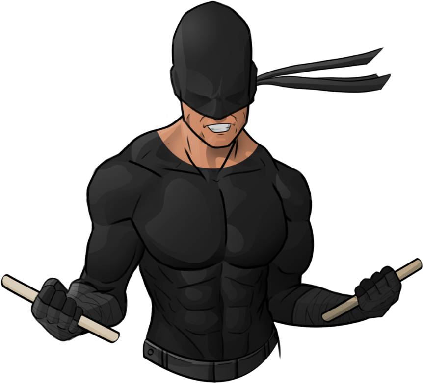 Daredevil Black - Black Daredevil (872x915), Png Download