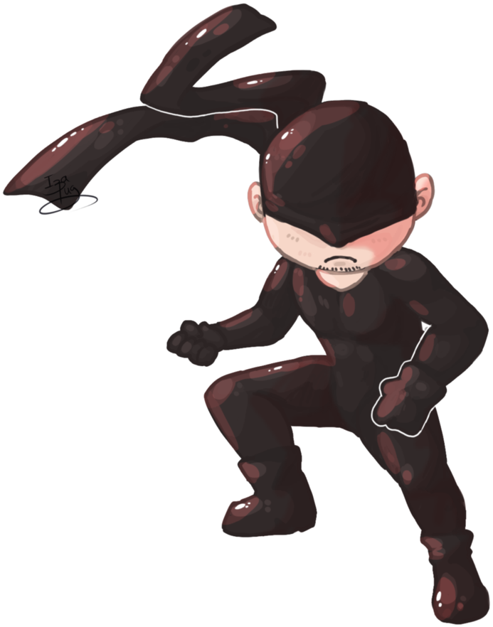 Chibi Daredevil 1 By Izapug On Deviantart - Chibi Daredevil (827x967), Png Download