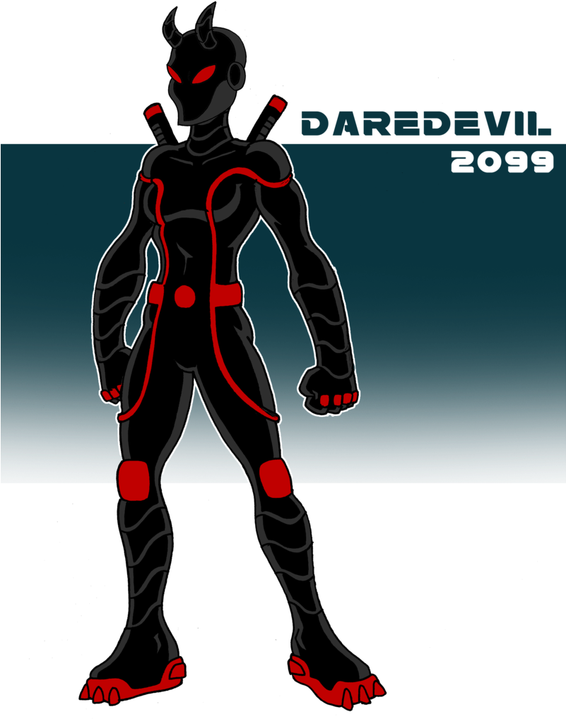 2099 By Mcslackerton On Deviantart - Daredevil Redesign Deviantart (800x1098), Png Download