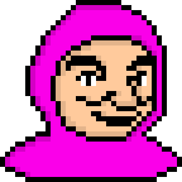 Pink Guy - Pink Guy Pixel Art (360x360), Png Download