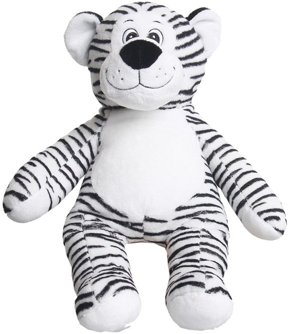 White Tiger - Tiger Teddy Bear (653x797), Png Download