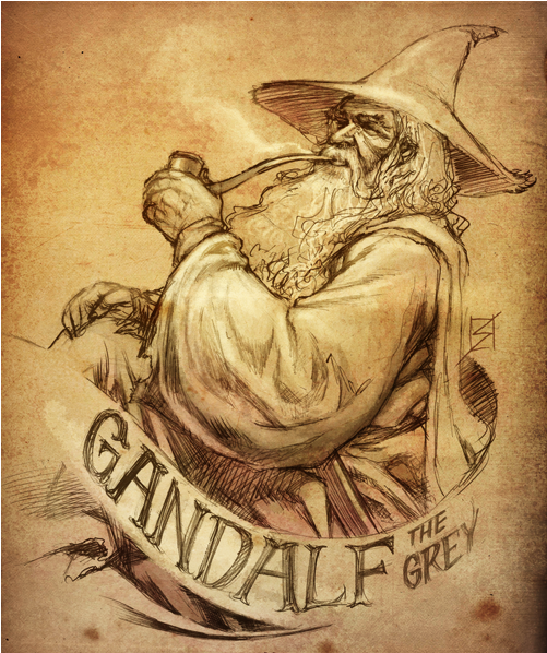 Gandalf - Happy Birthday Jrr Tolkien (700x597), Png Download