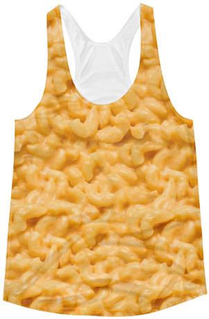 Women's Mac N Cheese All Over Tank Top - Macaroni And Cheese (500x500), Png Download
