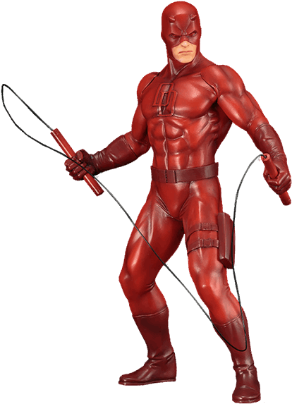 Marvel: Defenders: Artfx+ Statue: Daredevil Black Suit (600x600), Png Download