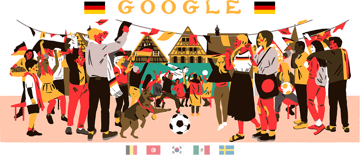 Show Headers - Google Doodle World Cup 2018 (1158x500), Png Download