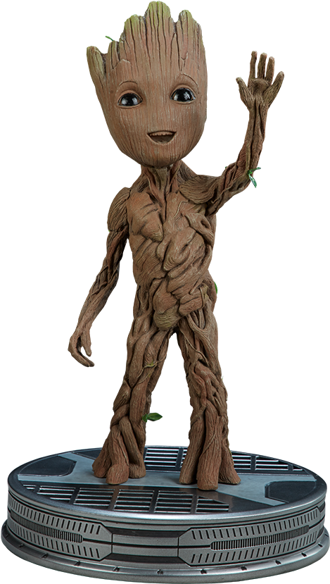 Baby Groot Maquette - Sideshow Baby Groot Life Size Maquette (480x830), Png Download