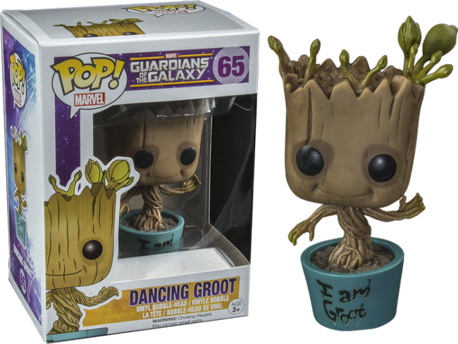Guardians Of The Galaxy Dancing Groot I Am Groot Pop - Funko Pop Groot 65 (650x489), Png Download