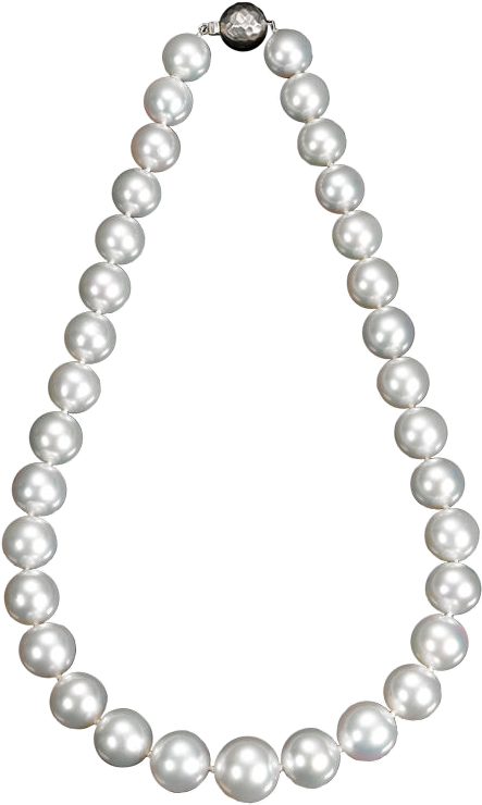 Bead Drawing Pearl Necklace - Collar De Perlas Png (443x740), Png Download