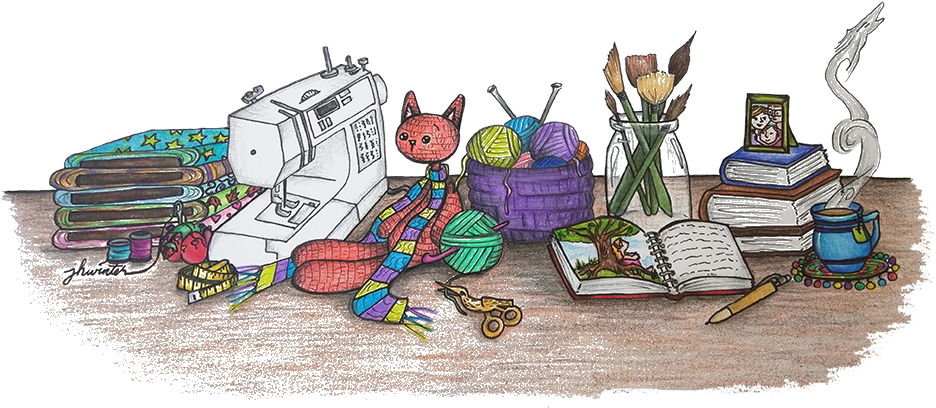 Winter Banner - Amigurumi Illustration (1000x442), Png Download