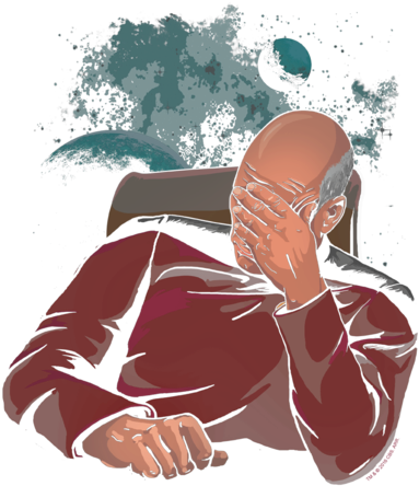 Star Trek Facepalm Juniors Tank - Illustration (400x462), Png Download