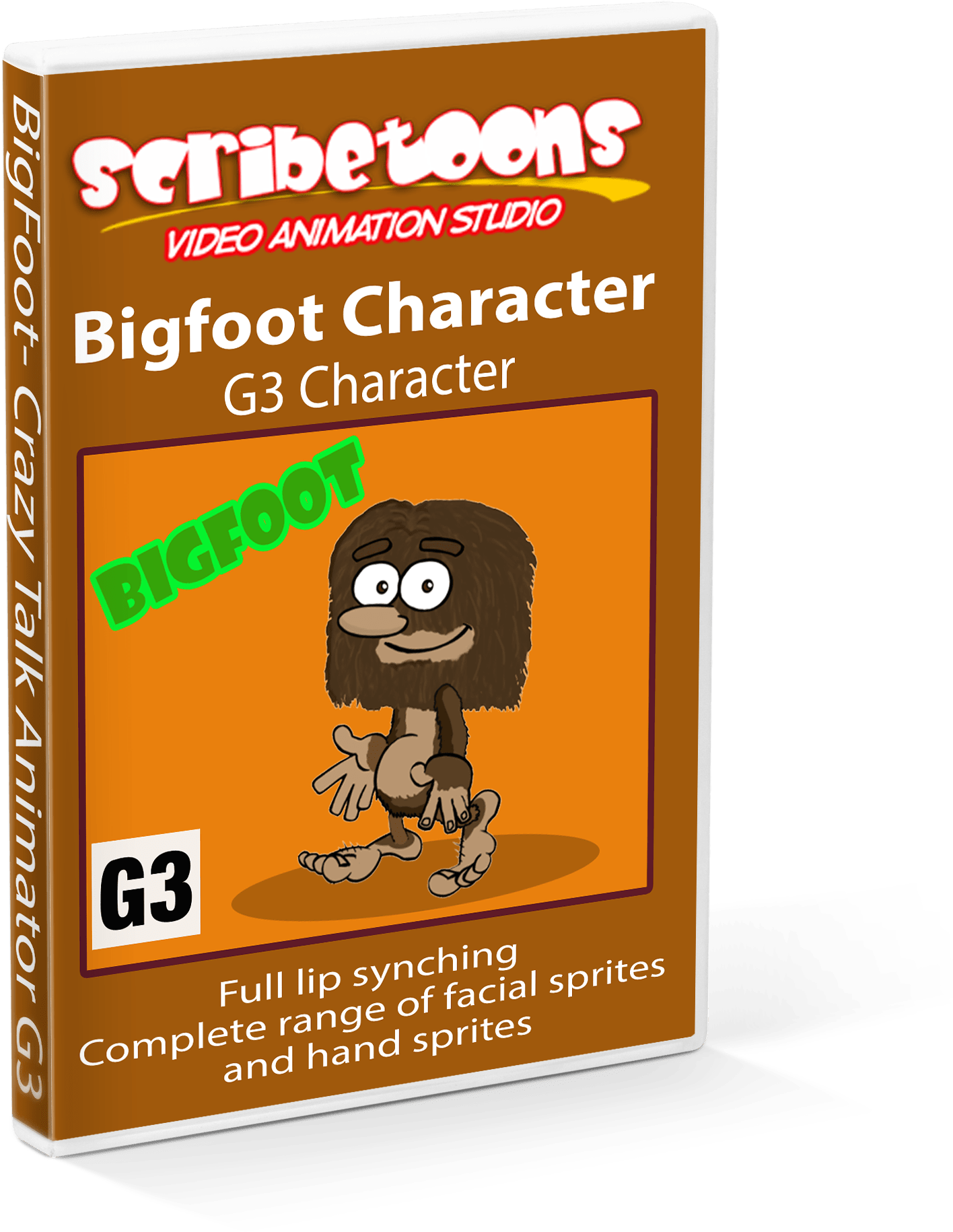 Bigfoot G3 Character - Cartoon (1688x2148), Png Download