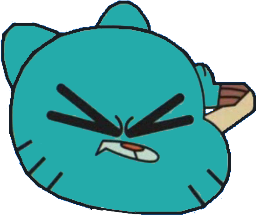 Gumball Facepalm Emote (838x690), Png Download