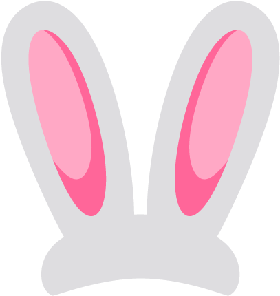 Bunny Ears Png - Bow Tie Photo Booth Props (458x593), Png Download