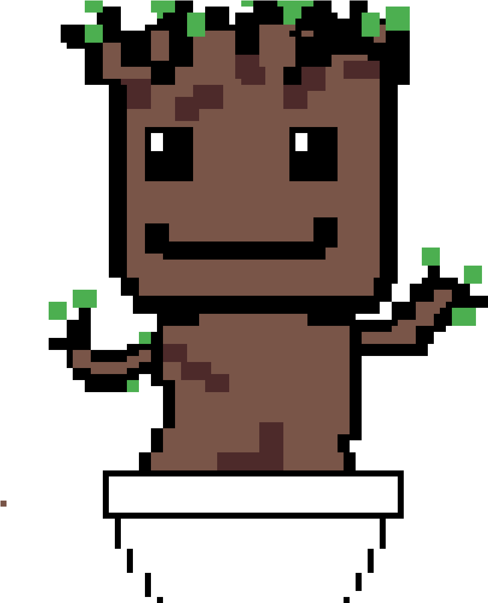Baby Groot - Cartoon (1200x1200), Png Download