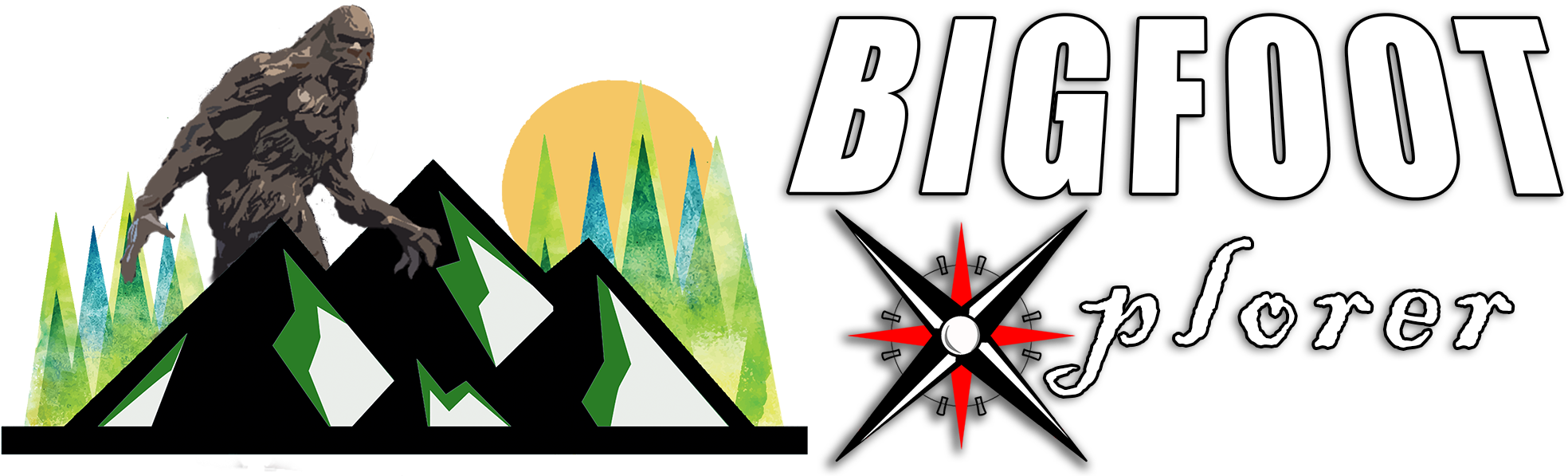Bigfoot (2000x618), Png Download