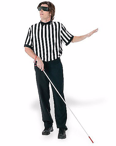 Image Result For Blind Referee - Blind Referee Costume (465x587), Png Download