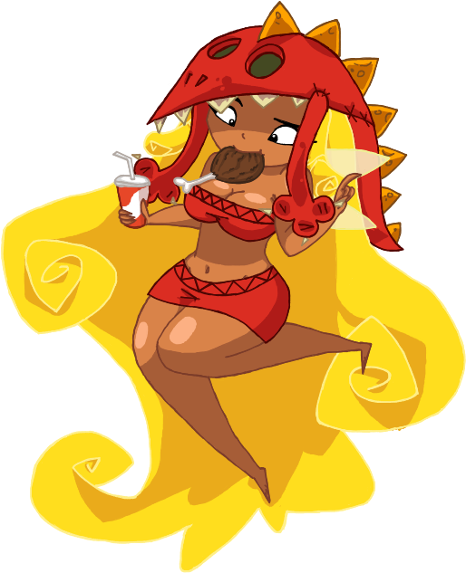 Clip Art Free Nom Edith Up By Samthelily On Deviantart - Rayman Origins Nymphs Edith Up (547x649), Png Download