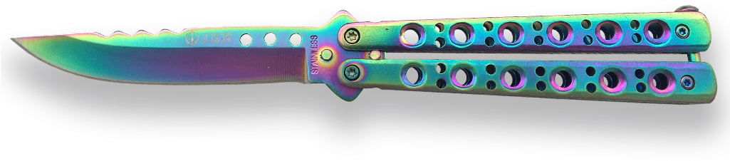 Butterfly Knife Jkr, Stainless Steel 10,5 Cm Blade - Blade (1024x768), Png Download