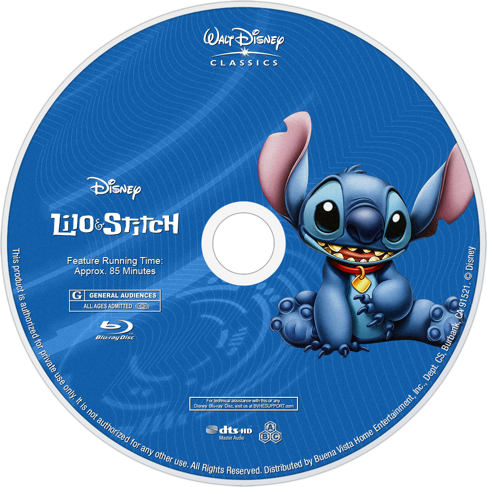 Lilo & Stitch Bluray Disc Image - Disney Stitch Nurses Fob Watch [40210561] (1000x1000), Png Download