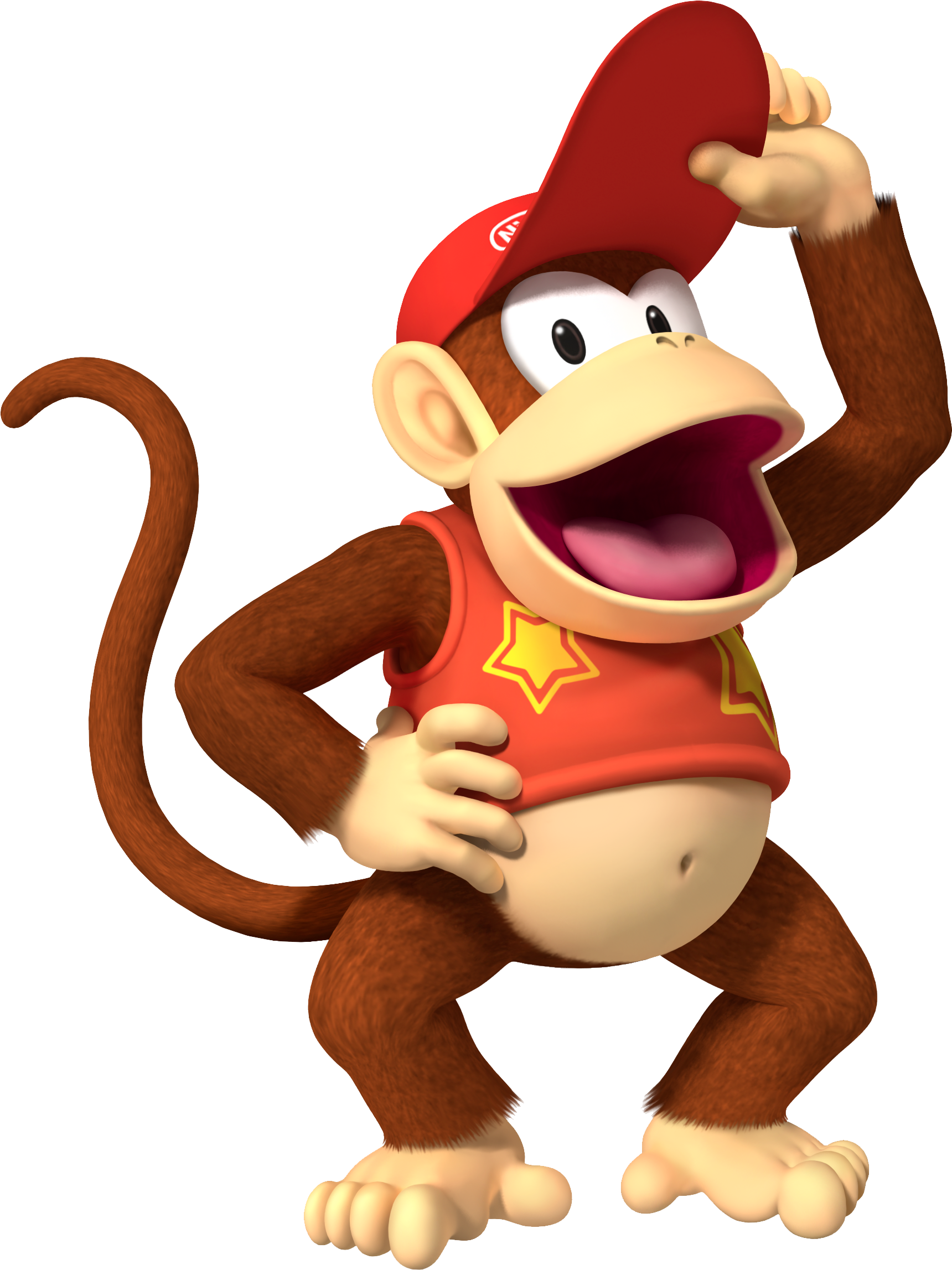 Donkey Kong Transparent Image - Super Mario Diddy Kong (1720x2295), Png Download