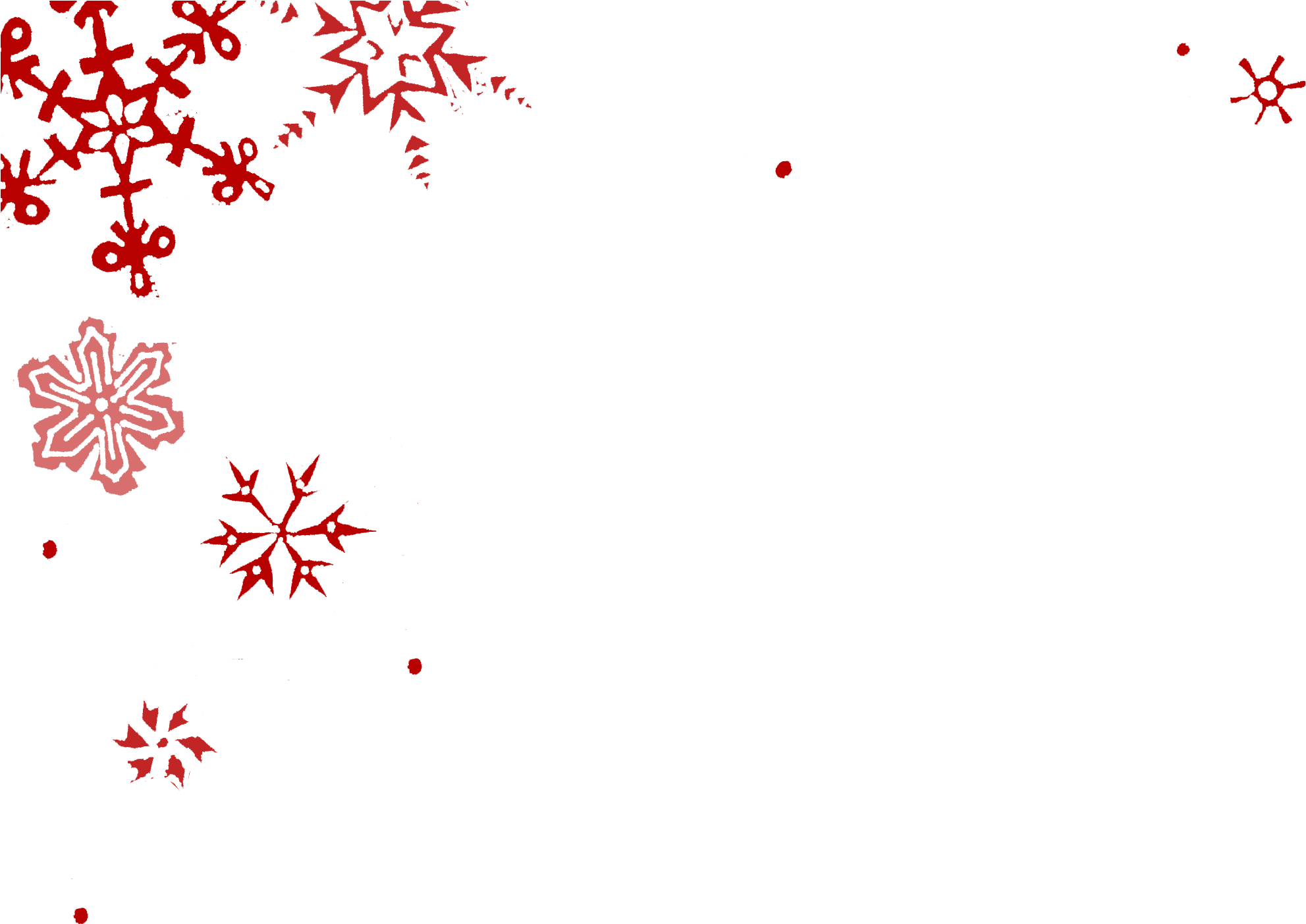 Red Snowflakes Png (2071x1465), Png Download