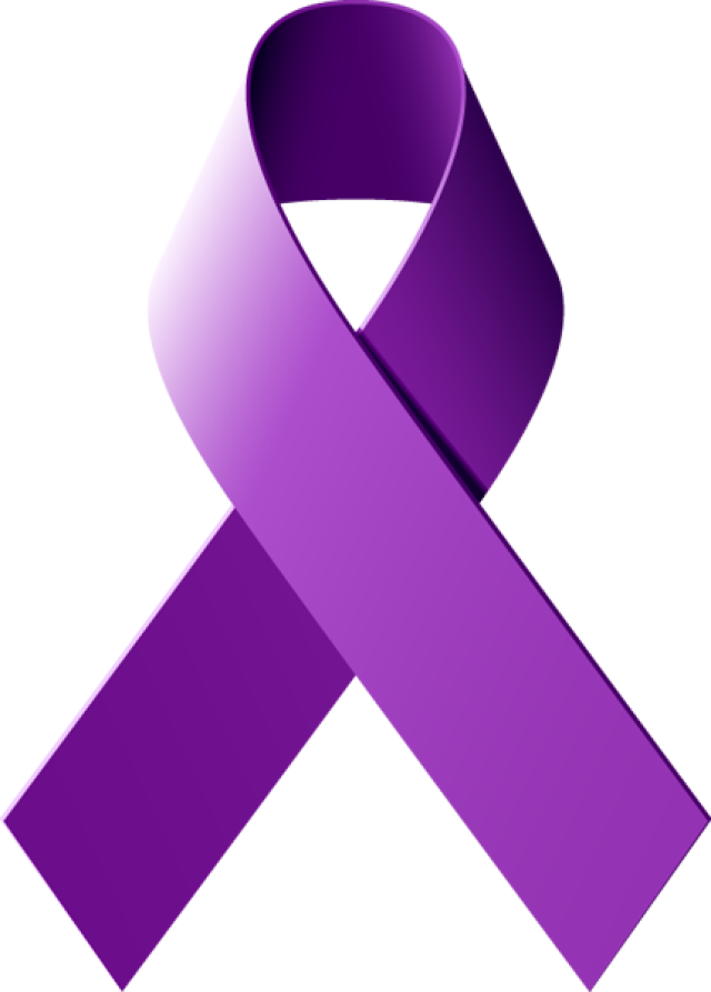 Learn What A Purple Awareness Ribbon Represents - Purple Ribbon (640x893), Png Download