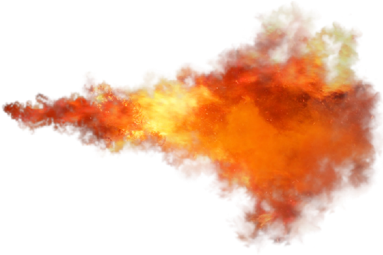 Fire Beautiful Neon Hot Burn Effects Magic Orange Fanta - Ateş Png (550x359), Png Download