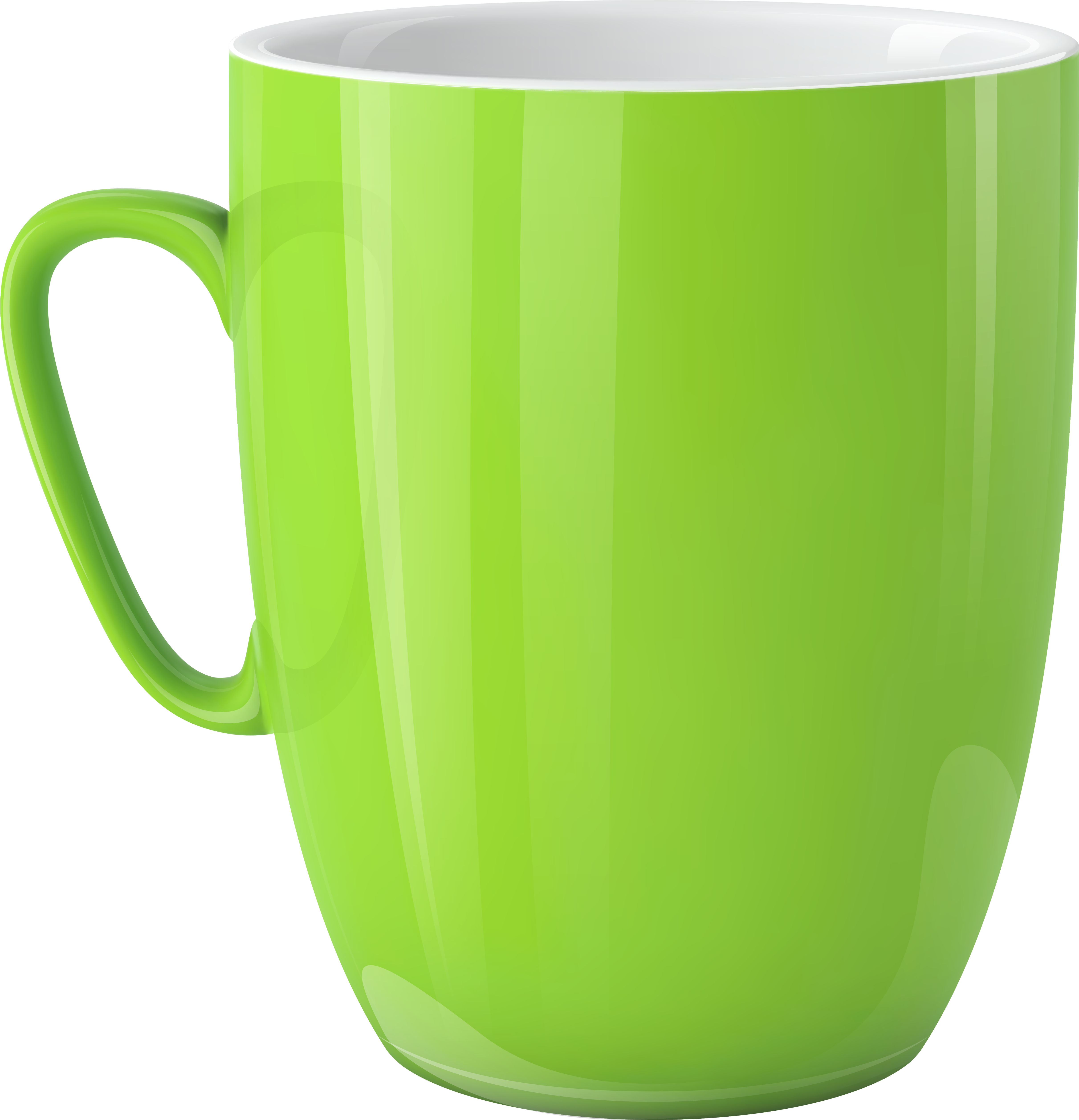 Green Cup Png Clipart - Cup (481x500), Png Download